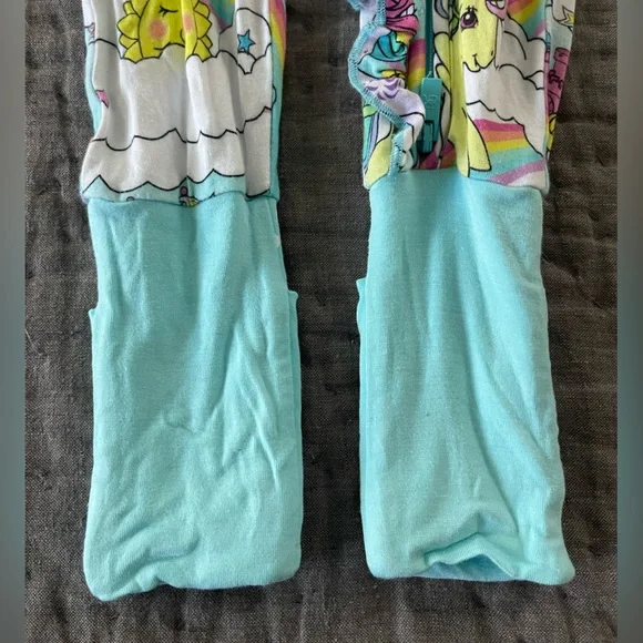 Bums & Roses My Little Pony Classic Ruffle Convertible Romper Bamboo 18-24 Month - Picture 3 of 6